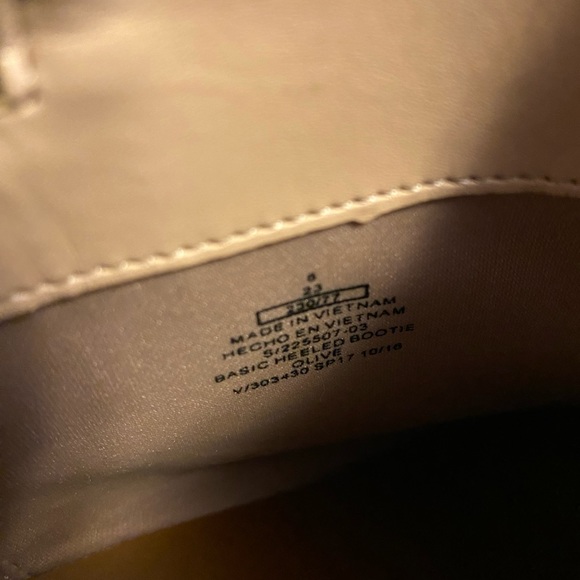 Olive green ankle boots - Picture 2 of 6